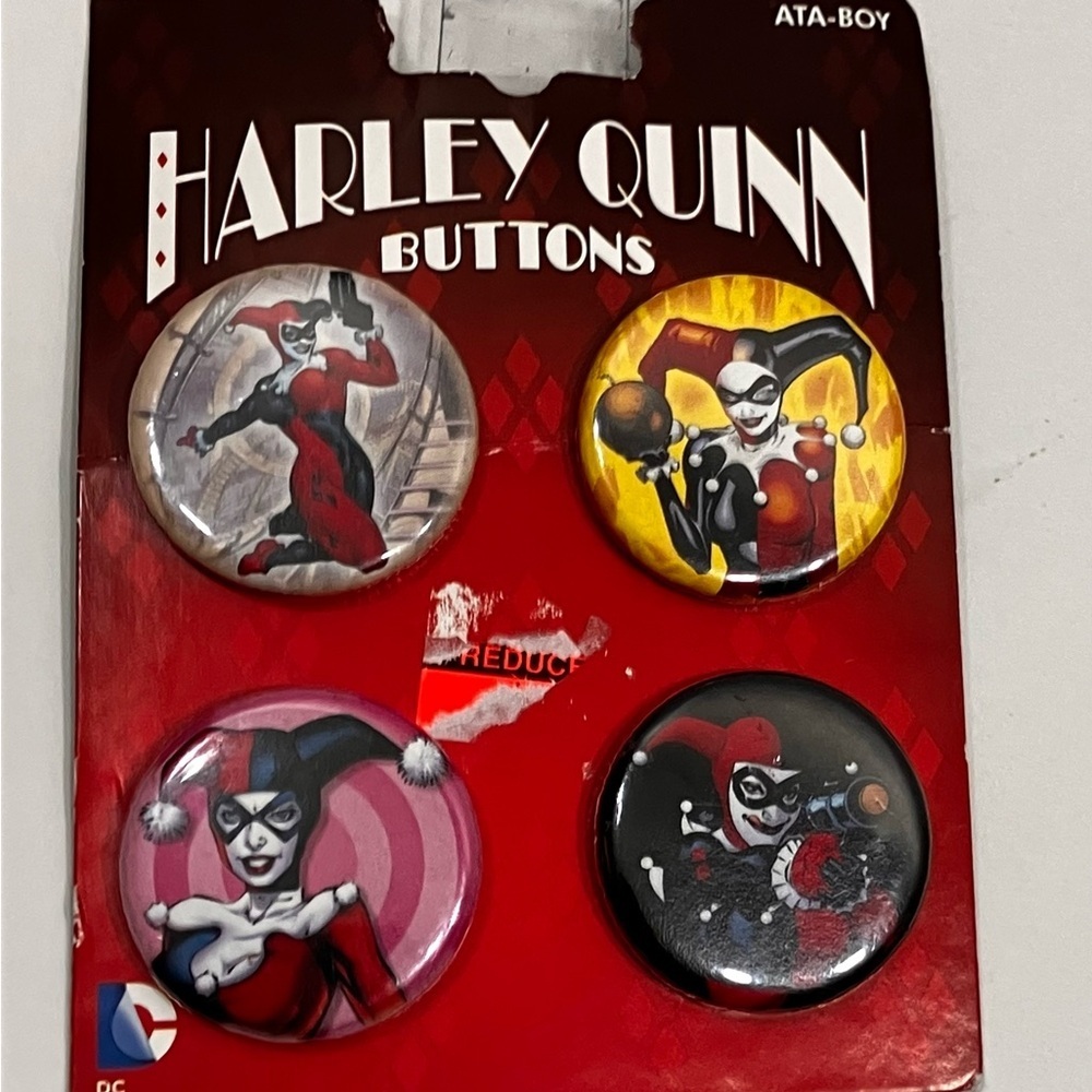 Harley Quinn Button Set